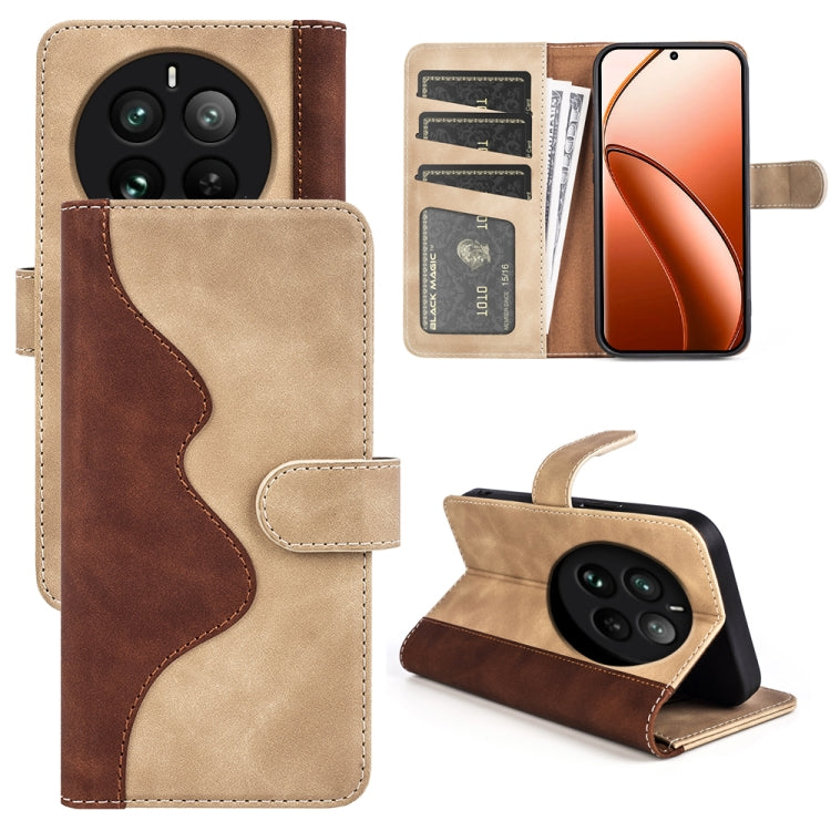 Stitching Horizontal Flip Leather Phone Case, For Realme 12+ 5G, For Realme 12 Pro+, For Realme C67 4G, For Realme 11X, For Realme C65 4G, For Realme Narzo N53 / C53