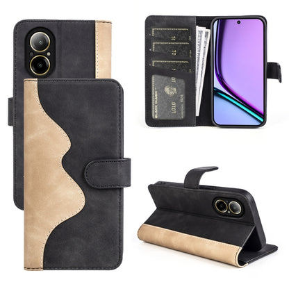 Stitching Horizontal Flip Leather Phone Case, For Realme 12+ 5G, For Realme 12 Pro+, For Realme C67 4G, For Realme 11X, For Realme C65 4G, For Realme Narzo N53 / C53