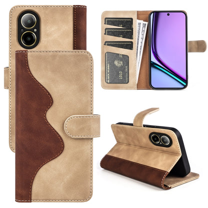 Stitching Horizontal Flip Leather Phone Case, For Realme 12+ 5G, For Realme 12 Pro+, For Realme C67 4G, For Realme 11X, For Realme C65 4G, For Realme Narzo N53 / C53