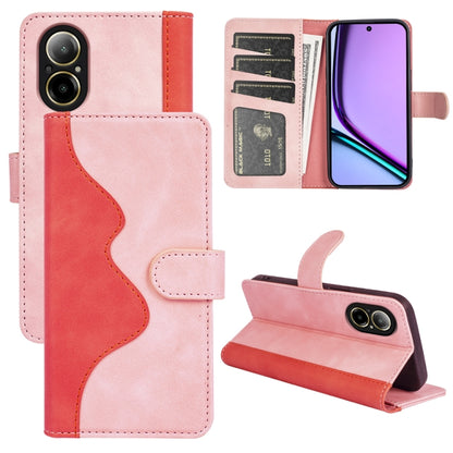 Stitching Horizontal Flip Leather Phone Case, For Realme 12+ 5G, For Realme 12 Pro+, For Realme C67 4G, For Realme 11X, For Realme C65 4G, For Realme Narzo N53 / C53