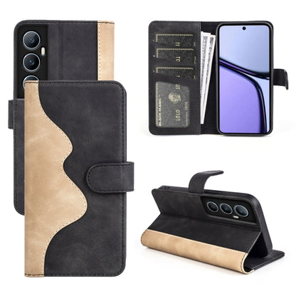 Stitching Horizontal Flip Leather Phone Case, For Realme 12+ 5G, For Realme 12 Pro+, For Realme C67 4G, For Realme 11X, For Realme C65 4G, For Realme Narzo N53 / C53