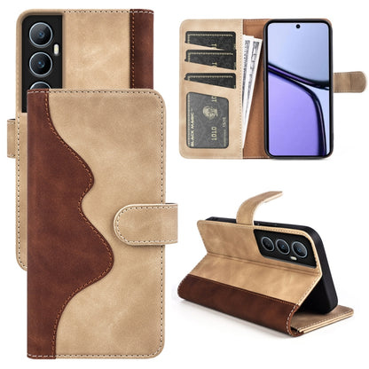 Stitching Horizontal Flip Leather Phone Case, For Realme 12+ 5G, For Realme 12 Pro+, For Realme C67 4G, For Realme 11X, For Realme C65 4G, For Realme Narzo N53 / C53