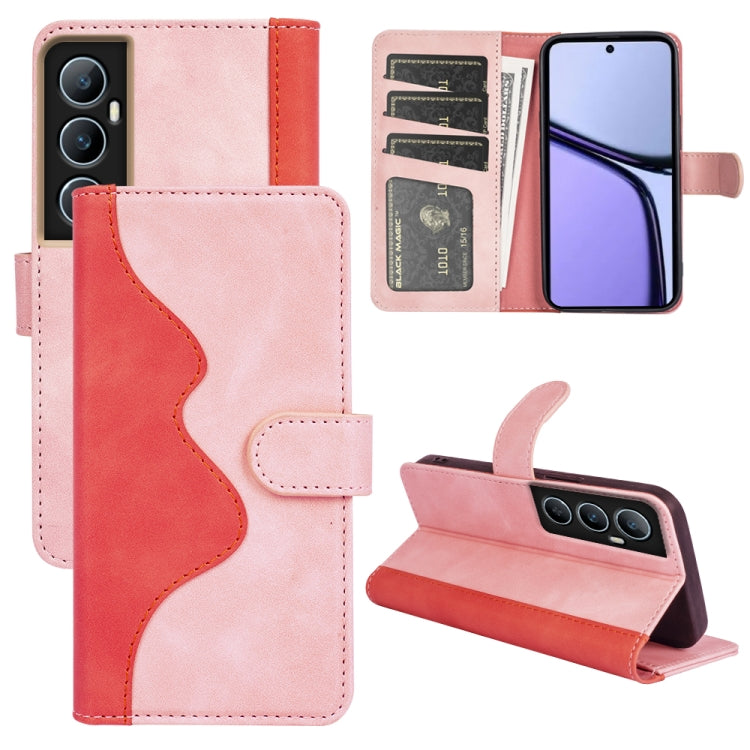 Stitching Horizontal Flip Leather Phone Case, For Realme 12+ 5G, For Realme 12 Pro+, For Realme C67 4G, For Realme 11X, For Realme C65 4G, For Realme Narzo N53 / C53