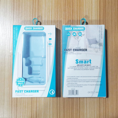 PD30W USB-C / Type-C + QC3.0 USB Dual Port Charger with 1m USB to 8 Pin Data Cable, EU Plug, US Plug, AU Plug