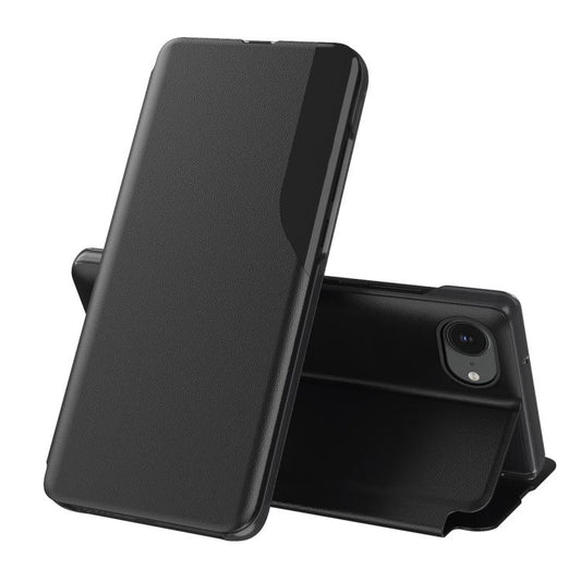 Side Display Flip Leather Phone Case, For iPhone 17e / 16e, For iPhone 17 Pro Max, For iPhone 17 Pro, For iPhone 17, For iPhone Air, For iPhone 16 Pro Max, For iPhone 16 Pro, For iPhone 16 Plus, For iPhone 16, For iPhone 15 Pro Max, For iPhone 15 Pro  ...