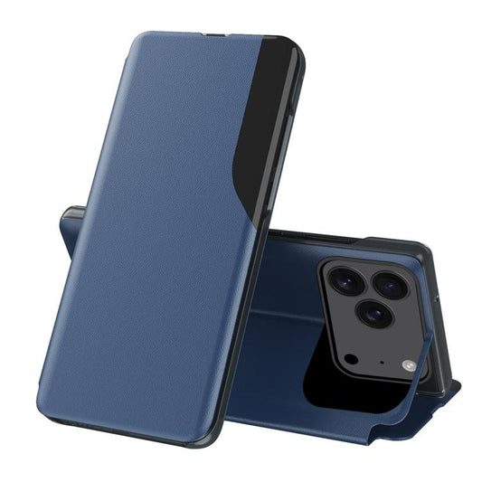 Side Display Flip Leather Phone Case, For iPhone 18 Pro / 17 Pro, For iPhone 18 Pro Max / 17 Pro Max, For iPhone 17e / 16e, For iPhone 17, For iPhone Air, For iPhone 16 Pro Max, For iPhone 16 Pro, For iPhone 16 Plus, For iPhone 16, For iPhone 15 Pro Ma...