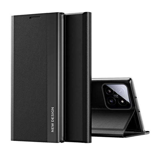Side Electroplated Adsorption Leather Phone Case, For Xiaomi 14, For Xiaomi Redmi 13C, For Xiaomi Redmi Note 13 Pro+, For Xiaomi 13T Pro, For Xiaomi Redmi Note 12S, For Xiaomi Redmi Note 12 4G