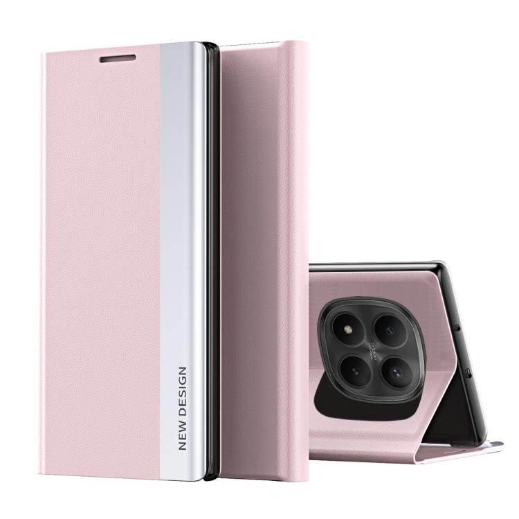 Side Electroplated Adsorption Leather Phone Case, For Redmi Note 15 Pro+ Global 163.3mm, For Redmi Note 15 4G / 5G Global 164mm, For Redmi Note 15 Pro 5G Global 163.6mm, For Xiaomi 15T Pro, For Xiaomi 15T, For Xiaomi Poco X7 Pro                        ...