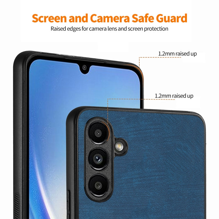 ENKAY Retro Leather Skin PC Phone Case with High Aluminum-silicon Glass Film, For Samsung Galaxy A34 5G, For Samsung Galaxy A54 5G, For Samsung Galaxy A04e, For Samsung Galaxy A14