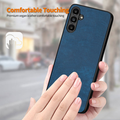 ENKAY Retro Leather Skin PC Phone Case with High Aluminum-silicon Glass Film, For Samsung Galaxy A34 5G, For Samsung Galaxy A54 5G, For Samsung Galaxy A04e, For Samsung Galaxy A14