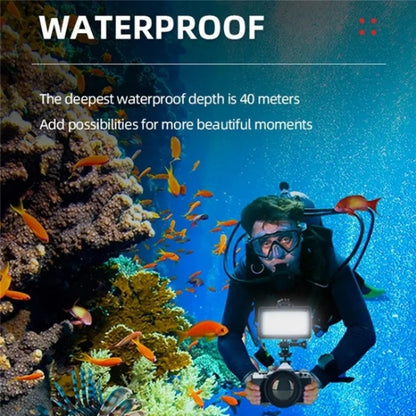 JMARY FM-72RGB Rechargeable Diving Photography RGB IPX8 Waterproof Camera LED Fill Light, FM-72RGB