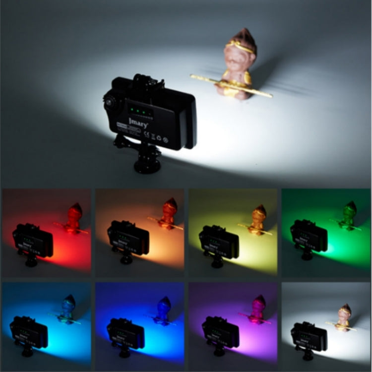 JMARY FM-72RGB Rechargeable Diving Photography RGB IPX8 Waterproof Camera LED Fill Light, FM-72RGB