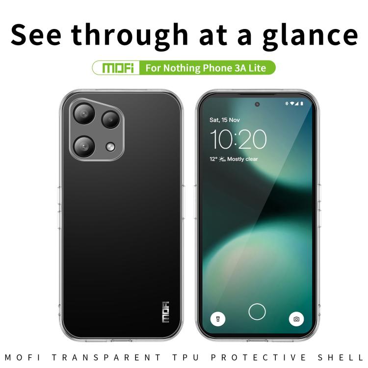 MOFI Ming Series Ultra-thin TPU Phone Case, For Nothing Phone 3a Lite, For Nothing Phone 3a, For Nothing Phone 3a Pro, For Nothing CMF Phone 1, For Nothing Phone 2a, For Nothing Phone 2