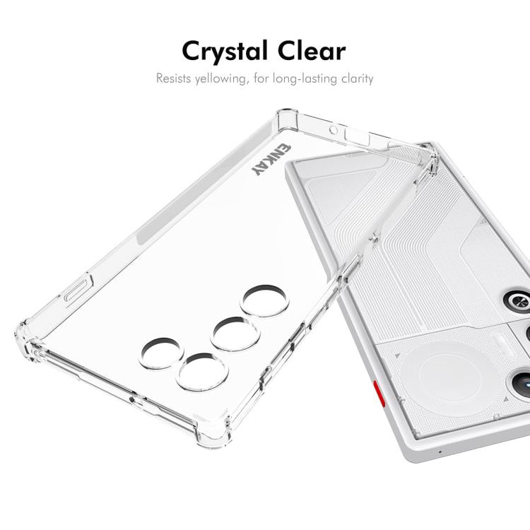 ENKAY Hat-Prince Transparent TPU Shockproof Phone Case, For ZTE Nubia RedMagic 11 Air 5G, For ZTE Axon 70 4G Global, For ZTE Nubia Z80 Ultra, For ZTE Nubia RedMagic 10 Air, For ZTE Nubia S 5G A403ZT, For ZTE Nubia Z70 Ultra 5G                          ...