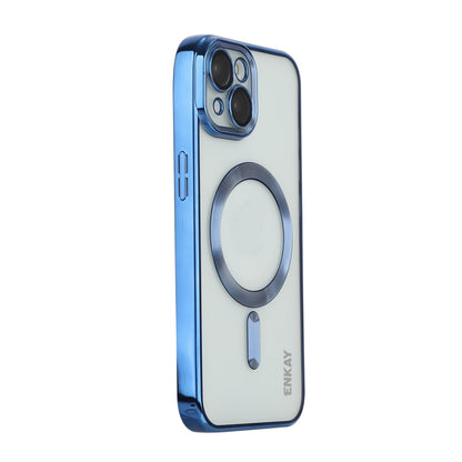 ENKAY Hat-Prince Magsafe Electroplated TPU Clear Shockproof Phone Case, For iPhone 15 Pro Max, For iPhone 15 Pro, For iPhone 15 Plus, For iPhone 15