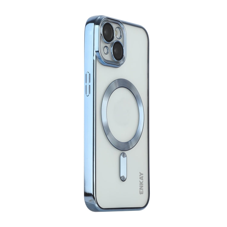 ENKAY Hat-Prince Magsafe Electroplated TPU Clear Shockproof Phone Case, For iPhone 15 Pro Max, For iPhone 15 Pro, For iPhone 15 Plus, For iPhone 15