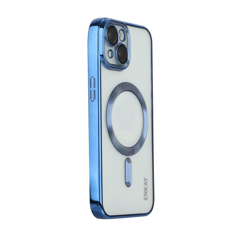 ENKAY Hat-Prince Magsafe Electroplated TPU Clear Shockproof Phone Case, For iPhone 15 Pro Max, For iPhone 15 Pro, For iPhone 15 Plus, For iPhone 15