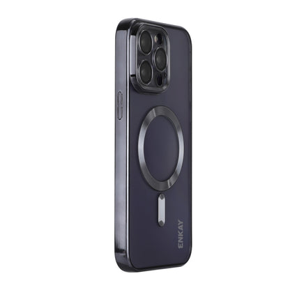 ENKAY Hat-Prince Magsafe Electroplated TPU Clear Shockproof Phone Case, For iPhone 15 Pro Max, For iPhone 15 Pro, For iPhone 15 Plus, For iPhone 15