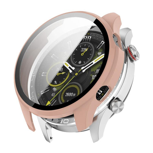 ENKAY Hat-Prince Full Coverage Tempered Glass Film Integrated PC Watch Cover, For Honor Watch 5 Pro, For Honor Watch X5, For Honor Watch 4
