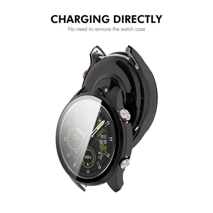 ENKAY Hat-Prince Full Coverage Tempered Glass Film Integrated PC Watch Cover, For Honor Watch 5 Pro, For Honor Watch X5, For Honor Watch 4