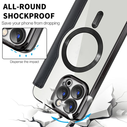 Shield MagSafe RFID Anti-theft Leather Phone Case, For iPhone 15 Pro, For iPhone 15 Plus, For iPhone 15