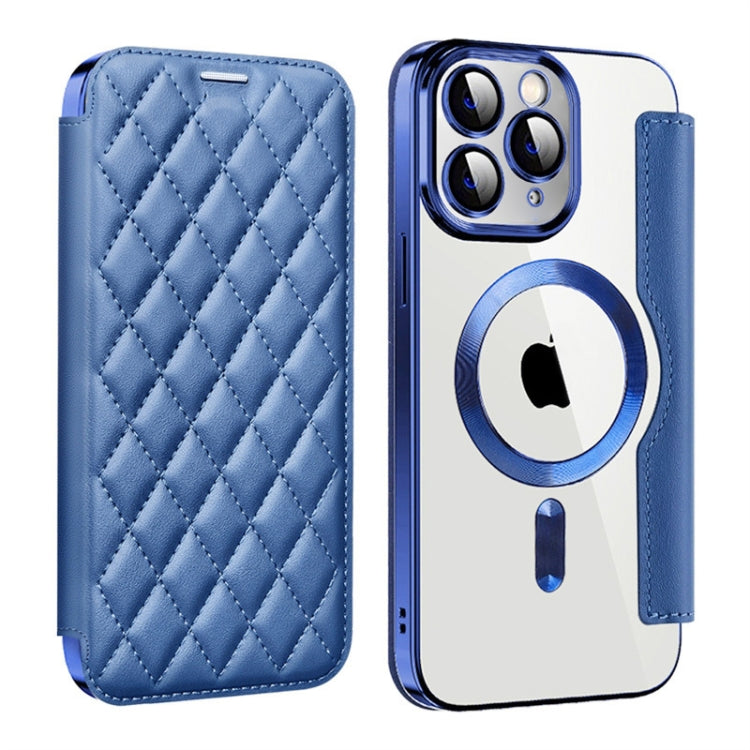 Shield Magsafe RFID Anti-theft Rhombus Leather Phone Case