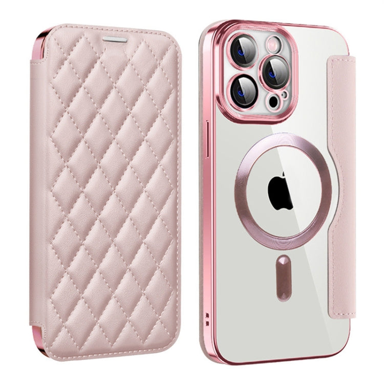 Shield Magsafe RFID Anti-theft Rhombus Leather Phone Case, For iPhone 15, For iPhone 14 Plus, For iPhone 14, For iPhone 14 Pro, For iPhone 14 Pro Max, For iPhone 13 Pro Max, For iPhone 13 Pro, For iPhone 13, For iPhone 12, For iPhone 12 Pro Max        ...