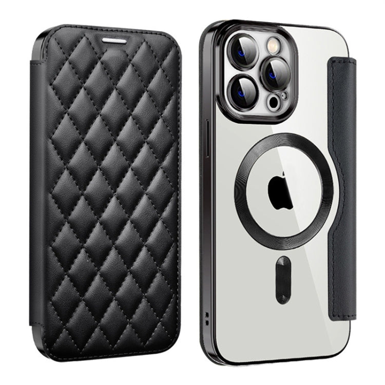 Shield Magsafe RFID Anti-theft Rhombus Leather Phone Case, For iPhone 15, For iPhone 14 Plus, For iPhone 14, For iPhone 14 Pro, For iPhone 14 Pro Max, For iPhone 13 Pro Max, For iPhone 13 Pro, For iPhone 13, For iPhone 12, For iPhone 12 Pro Max        ...