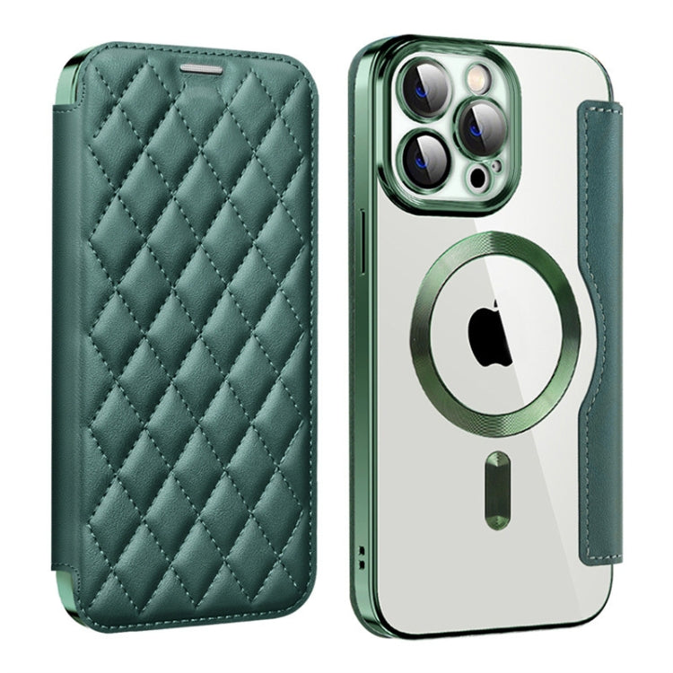 Shield Magsafe RFID Anti-theft Rhombus Leather Phone Case, For iPhone 14 Plus, For iPhone 14, For iPhone 14 Pro, For iPhone 14 Pro Max, For iPhone 13 Pro Max, For iPhone 13 Pro, For iPhone 13, For iPhone 12, For iPhone 12 Pro Max, For iPhone 12 Pro    ...