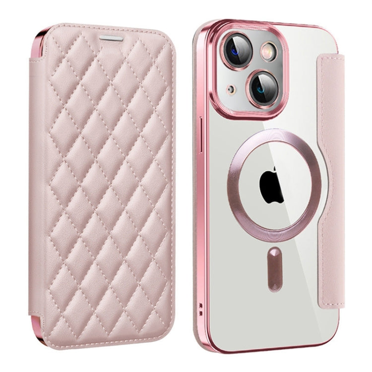 Shield Magsafe RFID Anti-theft Rhombus Leather Phone Case, For iPhone 15, For iPhone 14 Plus, For iPhone 14, For iPhone 14 Pro, For iPhone 14 Pro Max, For iPhone 13 Pro Max, For iPhone 13 Pro, For iPhone 13, For iPhone 12, For iPhone 12 Pro Max        ...