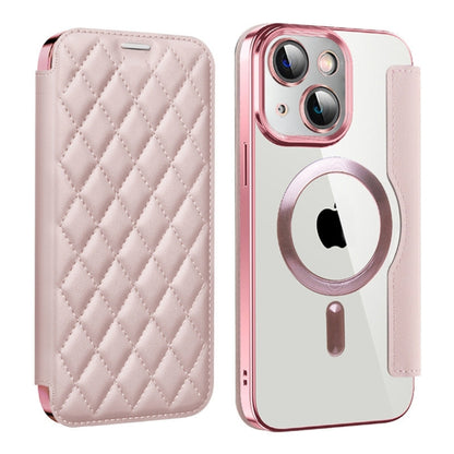 Shield Magsafe RFID Anti-theft Rhombus Leather Phone Case, For iPhone 15, For iPhone 14 Plus, For iPhone 14, For iPhone 14 Pro, For iPhone 14 Pro Max, For iPhone 13 Pro Max, For iPhone 13 Pro, For iPhone 13, For iPhone 12, For iPhone 12 Pro Max        ...