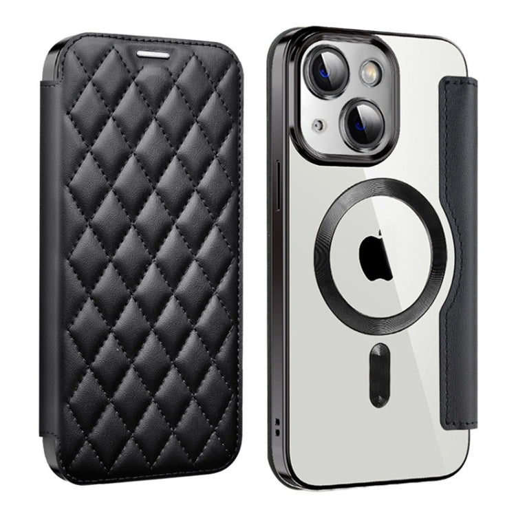Shield Magsafe RFID Anti-theft Rhombus Leather Phone Case, For iPhone 15, For iPhone 14 Plus, For iPhone 14, For iPhone 14 Pro, For iPhone 14 Pro Max, For iPhone 13 Pro Max, For iPhone 13 Pro, For iPhone 13, For iPhone 12, For iPhone 12 Pro Max        ...