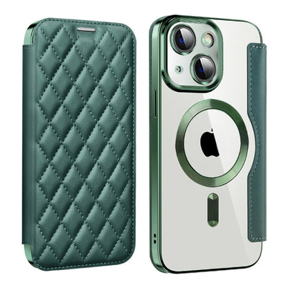 Shield Magsafe RFID Anti-theft Rhombus Leather Phone Case, For iPhone 15, For iPhone 14 Plus, For iPhone 14, For iPhone 14 Pro, For iPhone 14 Pro Max, For iPhone 13 Pro Max, For iPhone 13 Pro, For iPhone 13, For iPhone 12, For iPhone 12 Pro Max        ...