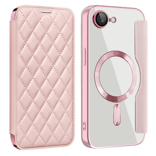 Shield Magsafe RFID Anti-theft Rhombus Leather Phone Case, For iPhone 17e / 16e, For iPhone 17 Pro Max, For iPhone 17 Pro, For iPhone 17, For iPhone Air, For iPhone 16 Pro Max, For iPhone 16 Pro, For iPhone 16 Plus, For iPhone 16, For iPhone 15 Pro Max...