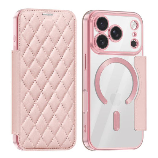 Shield Magsafe RFID Anti-theft Rhombus Leather Phone Case, For iPhone 18 Pro, For iPhone 18 Pro Max, For iPhone 17 Pro Max, For iPhone 17 Pro, For iPhone 17, For iPhone Air, For iPhone 16 Pro Max, For iPhone 16 Pro, For iPhone 16 Plus, For iPhone 16   ...