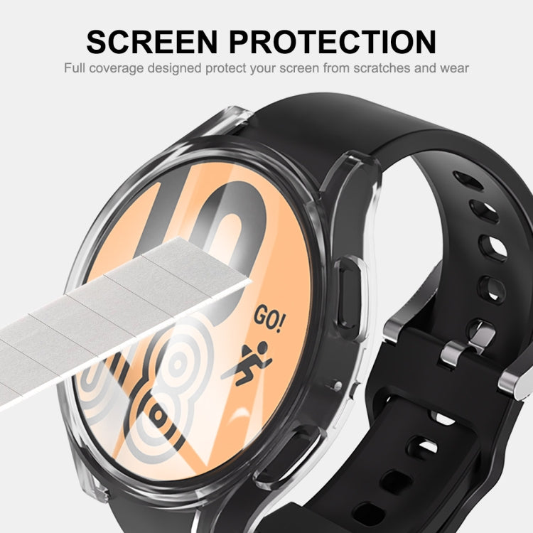 ENKAY Hat-Prince Full Coverage Transparent Soft TPU Case with Screen Protection, For Samsung Galaxy Watch6 44mm, For Samsung Galaxy Watch6 40mm