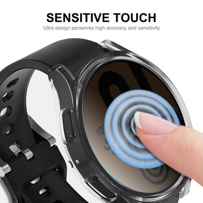 ENKAY Hat-Prince Full Coverage Transparent Soft TPU Case with Screen Protection, For Samsung Galaxy Watch6 44mm, For Samsung Galaxy Watch6 40mm