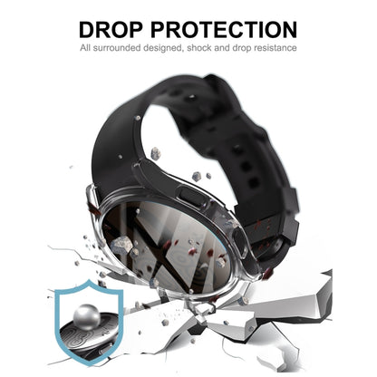 ENKAY Hat-Prince Full Coverage Transparent Soft TPU Case with Screen Protection, For Samsung Galaxy Watch6 44mm, For Samsung Galaxy Watch6 40mm