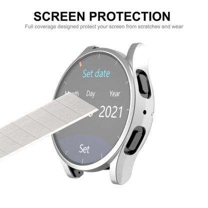 ENKAY Hat-Prince Full Coverage Electroplated Soft TPU Case with Screen Protection, For Samsung Galaxy Watch6 44mm, For Samsung Galaxy Watch6 40mm