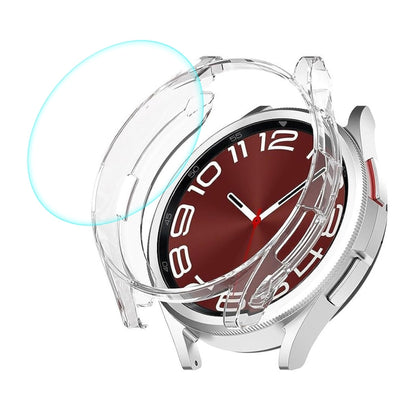 ENKAY Hat-Prince Transparent Soft TPU Case + 0.2mm 9H Glass Screen Protector, For Samsung Galaxy Watch6 Classic 47mm, For Samsung Galaxy Watch6 Classic 43mm