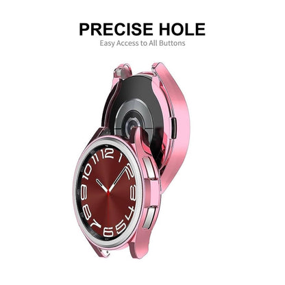ENKAY Hat-Prince Transparent Soft TPU Case + 0.2mm 9H Glass Screen Protector, For Samsung Galaxy Watch6 Classic 47mm, For Samsung Galaxy Watch6 Classic 43mm