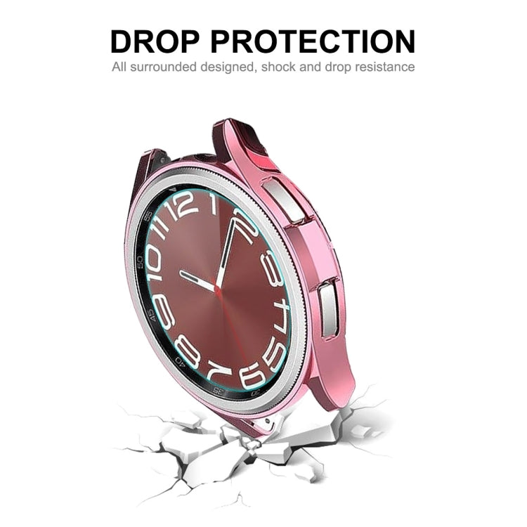 ENKAY Hat-Prince Transparent Soft TPU Case + 0.2mm 9H Glass Screen Protector, For Samsung Galaxy Watch6 Classic 47mm, For Samsung Galaxy Watch6 Classic 43mm