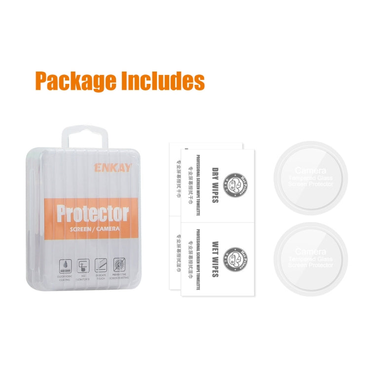 2pcs ENKAY 0.2mm 9H Tempered Glass Screen Protector Watch Film, For Xiaomi Watch S4 Sport, For Xiaomi Mi Band 8 Pro