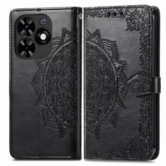 Mandala Flower Embossed Leather Phone Case, For Tecno Spark 20 Pro+, For Tecno Spark 20 Pro, For Tecno Spark 20C, For Tecno Spark  20 4G, For Tecno Spark Go 2024, For Tecno Pova Neo 3, For Tecno Pova 5 4G, For Tecno Itel A70, For Tecno Itel S23+