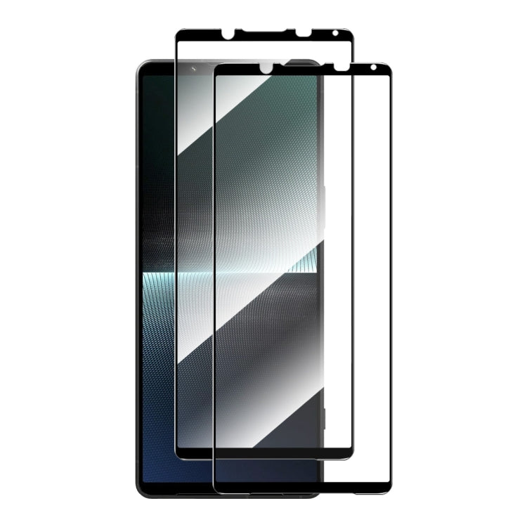 2pcs ENKAY Full Glue High Aluminum-silicon Tempered Glass Film, For Sony Xperia 10 VII, For Sony Xperia 1 VII, For Sony Xperia 5 V, For Sony Xperia 1 V, For Sony Xperia 10 V