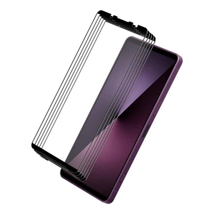 5pcs ENKAY Full Glue High Aluminum-silicon Tempered Glass Film, For Sony Xperia 10 VII, For Sony Xperia 1 VII, For Sony Xperia 5 V, For Sony Xperia 1 V, For Sony Xperia 10 V