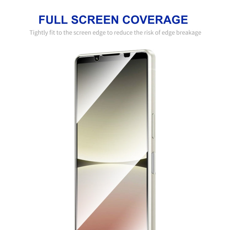 10pcs ENKAY Full Glue High Aluminum-silicon Tempered Glass Film, For Sony Xperia 5 V, For Sony Xperia 1 V, For Sony Xperia 10 V
