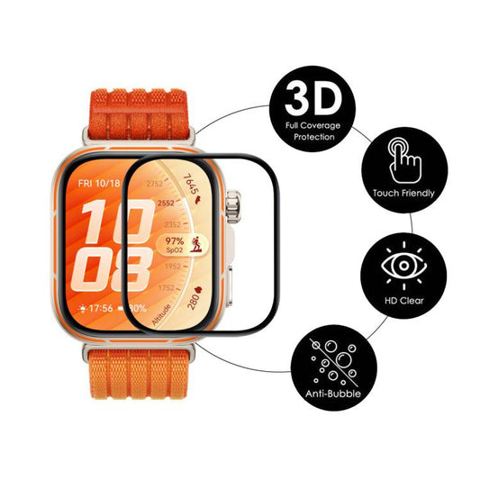 Film d'écran ENKAY 3D Full Coverage Soft PC Edge PMMA HD, pour Huawei Band 11 Pro, pour Huawei Band 11, pour Huawei Watch GT 6 46 mm, pour Huawei Watch GT 6 41 mm, pour Huawei Watch 5 42 mm, pour Huawei Watch 5 46 mm, pour Huawei Watch Fit 4 Pro