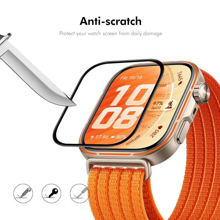 2 Stück ENKAY 3D Full Coverage Soft PC Edge PMMA HD Displayschutzfolie, für Huawei Band 11 Pro, für Huawei Band 11, für Huawei Watch GT 6 46mm, für Huawei Watch GT 6 41mm, für Huawei Watch 5 42mm, für Huawei Watch 5 46mm, für Huawei Watch Fit 4 Pro...