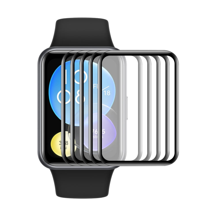 5pcs ENKAY 3D Full Coverage Soft PC Edge PMMA HD Screen Film, For Huawei Watch GT 7 Pro 46mm, For Huawei Watch GT 7 46mm, For Huawei Watch GT 7 41mm, For Huawei Watch GT 6 46mm, For Huawei Watch GT 6 41mm, For Huawei Watch 5 42mm, For Huawei Watch 5 46...